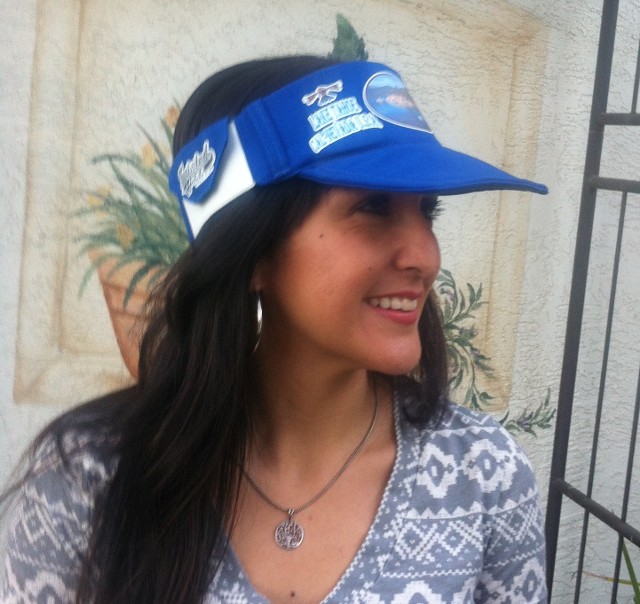 Woman in Blue Hat